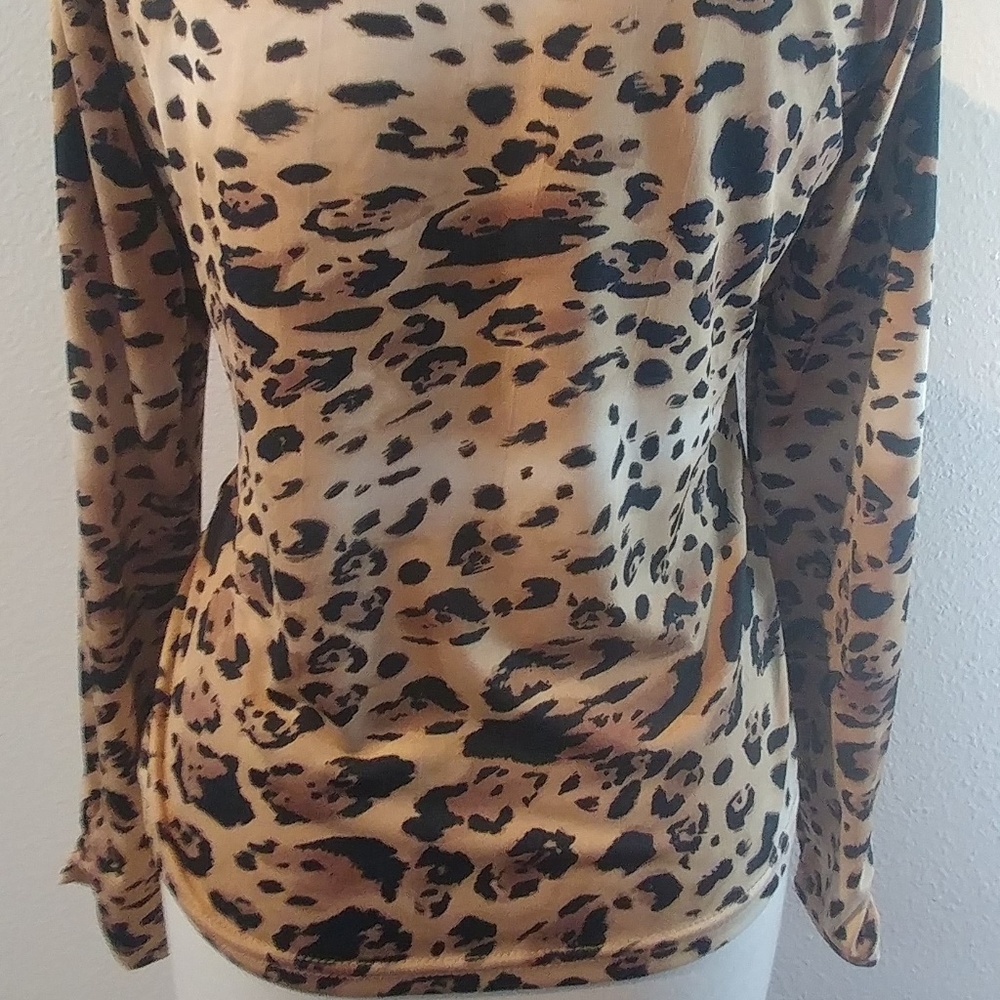 Andre Oliver faux wrap top SZ M - Picture 7 of 8